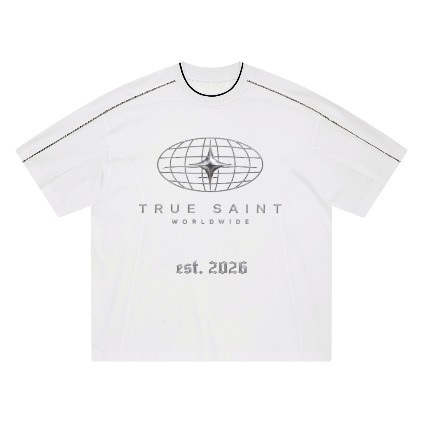 Unisex Oversized Tape T-Shirt