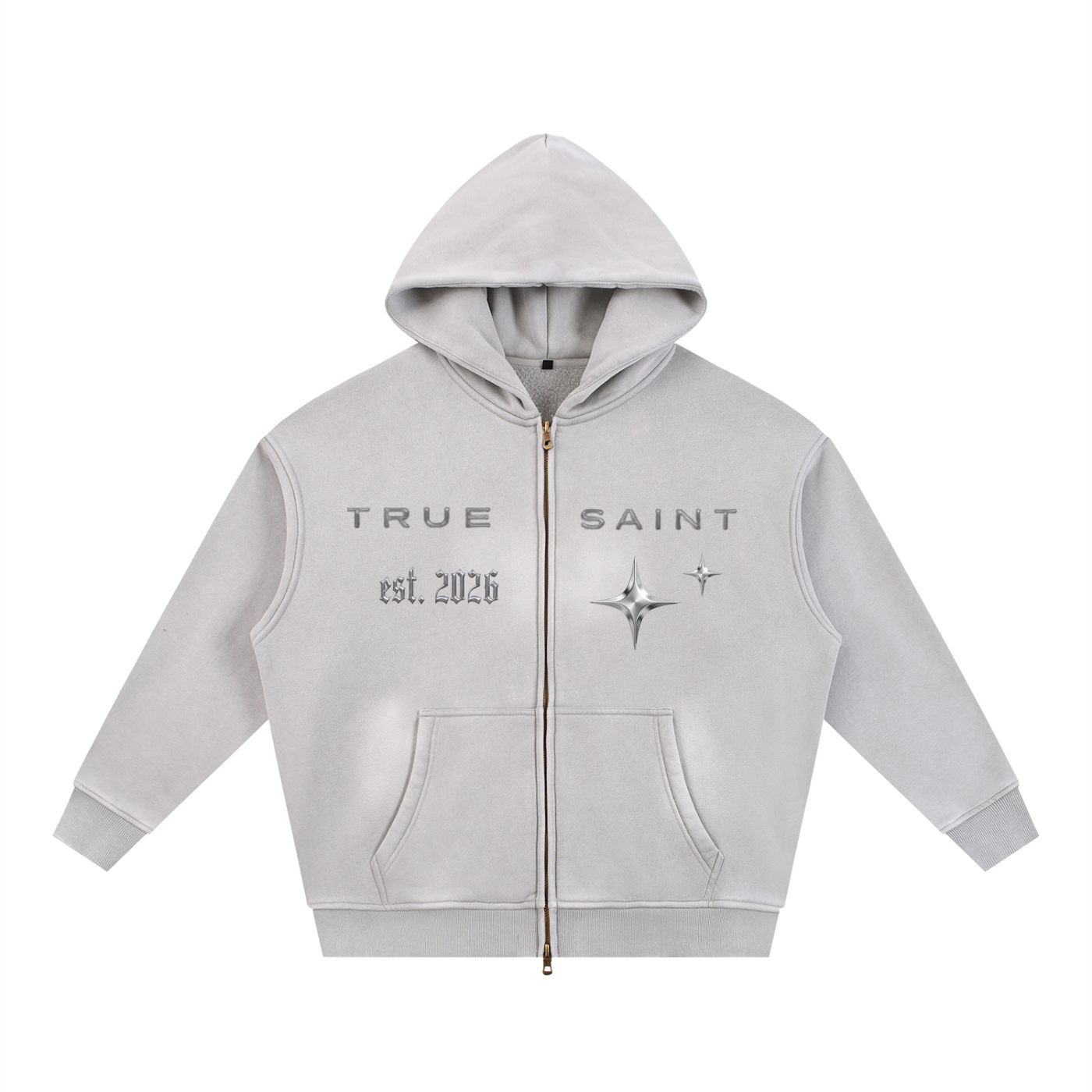 Sunfade Two-way Zipper Hoodie